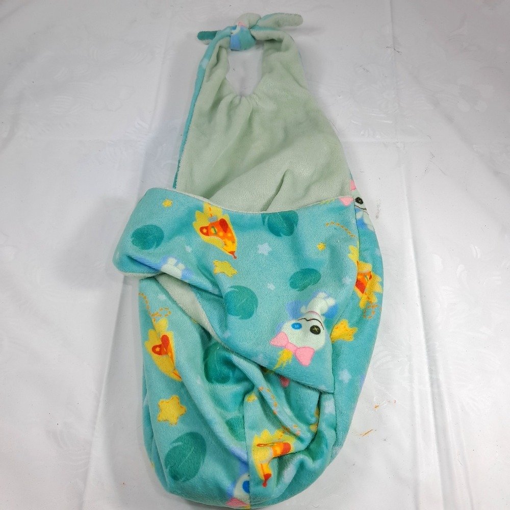 Disney Babies Stitch swaddle blanket pouch plush toy replacement Scrump green